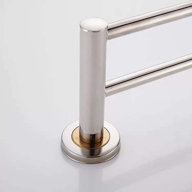 Bathroom towel pole, hotel stainless steel single pole and double pole, bathroom towel rack, toilet bath towel rack, stainless steel single pole, stainless steel double pole, hotel supplies, bathroom supplies, one-piece consignment Application Scenario