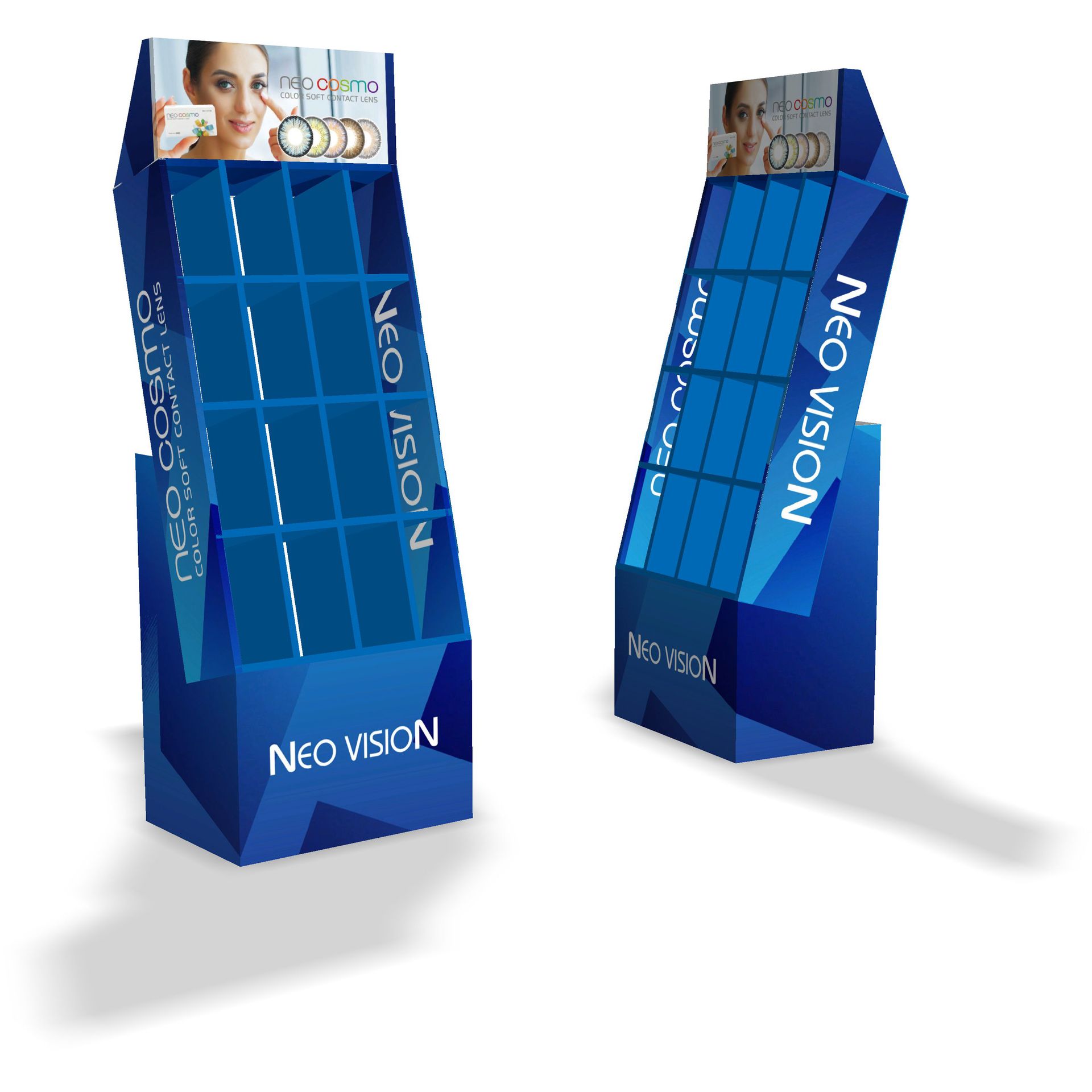 Mall hook folding display rack chain store promotional paper shelf colored cardboard assembly display box Specification drawing