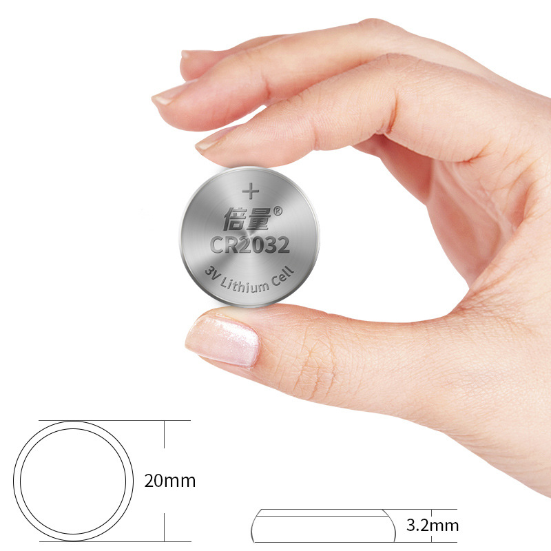 Double Quantity 2032 Button Battery 3V Small Appliance Direct Sales Electronic Scale Car Remote Control Key Battery 5 Pieces In Stock Item Picture