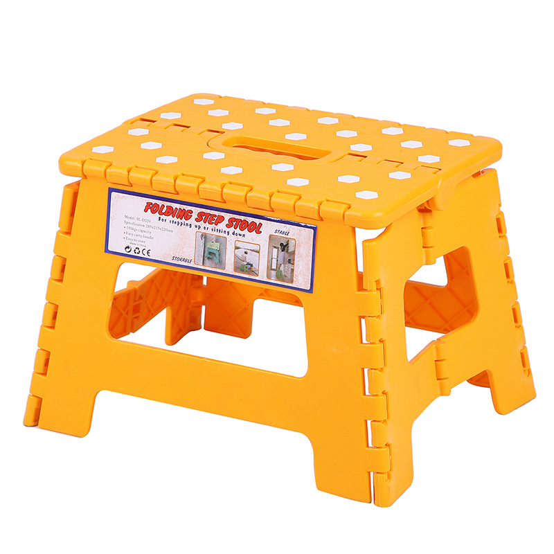 儿童家用迷你椅子卡通方块折叠凳子塑料加厚成人便携式户外小板凳详情图1