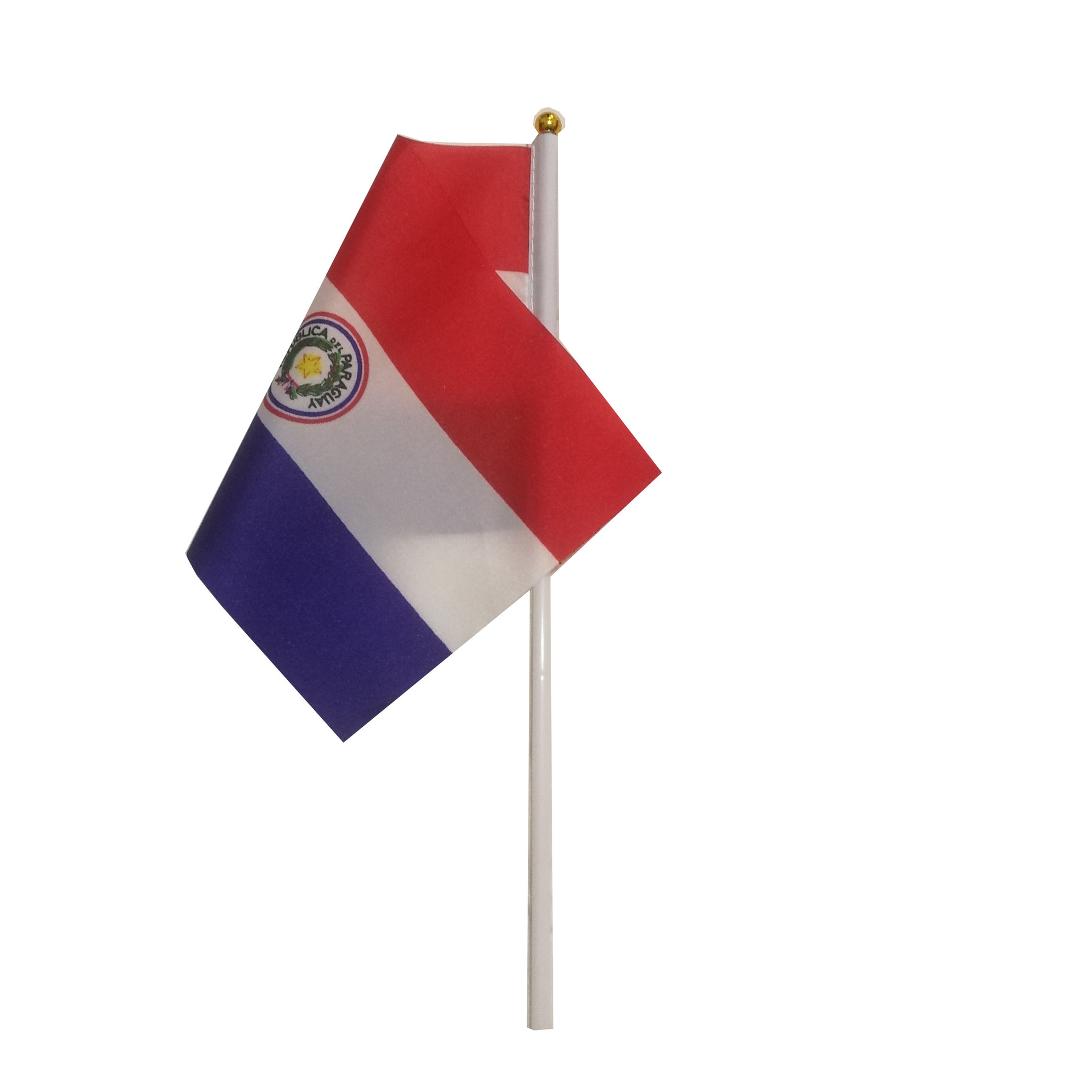 巴拉圭国旗手摇旗手挥旗塑料旗杆双面涤纶国旗厂家直销可来样定做详情图2