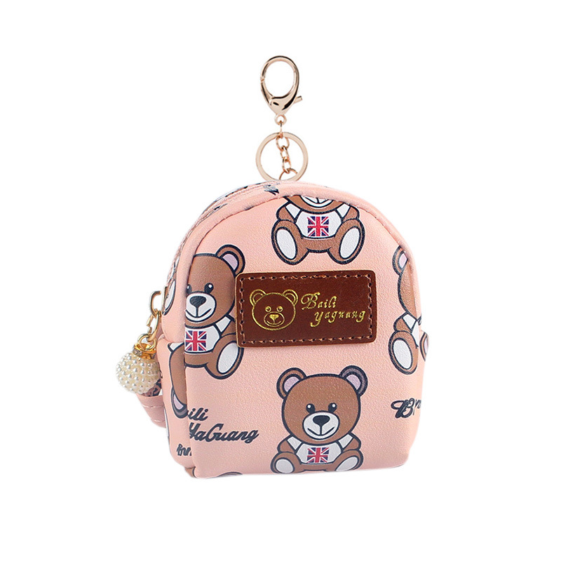 Coin Purse Girl Heart South Korean Instagram Red Cute Bear Small Schoolbag Keychain Small Hanging Bag Coin Purse Item Picture