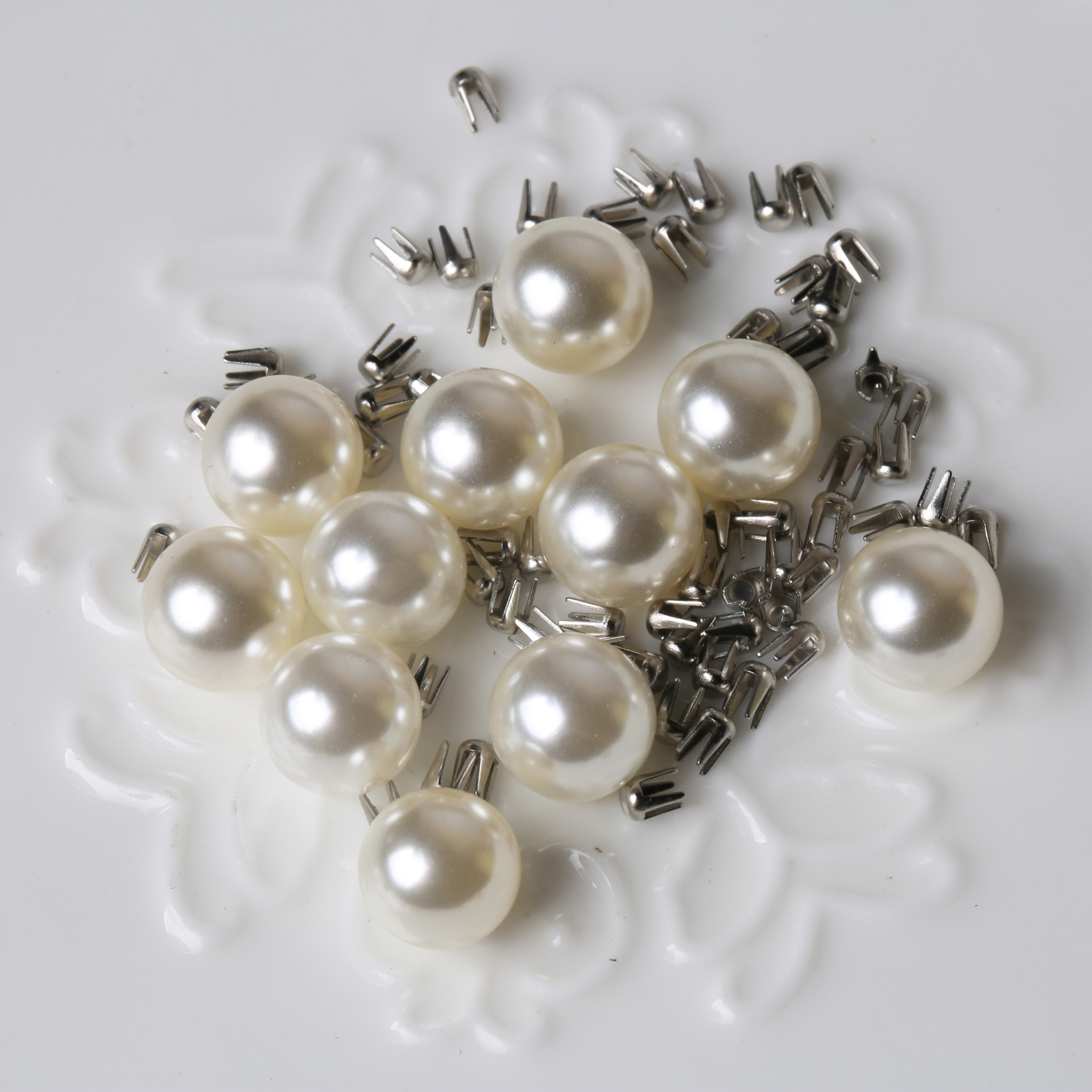 Factory Direct Sales 8-16Mm Imitation High Light Non-Porous Pearl Nail Beads High-Grade Water Foam Beads Abs Plastic Pearl Manufacturers details Picture