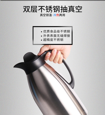 ALWAYS厂家直销不锈钢双层保温咖啡壶 多尺寸 保温效果好详情图4