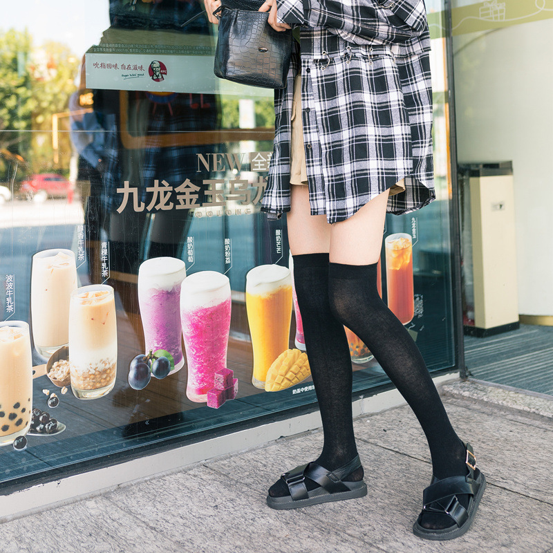新品女袜套黑/时尚袜套/气质袜套产品图