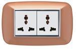 Painted Gold/Silver Edge Wall Switch 118 Multinational Multi-Specifications Can Be Oem Logo National Electromechanical Workers Application Scenario