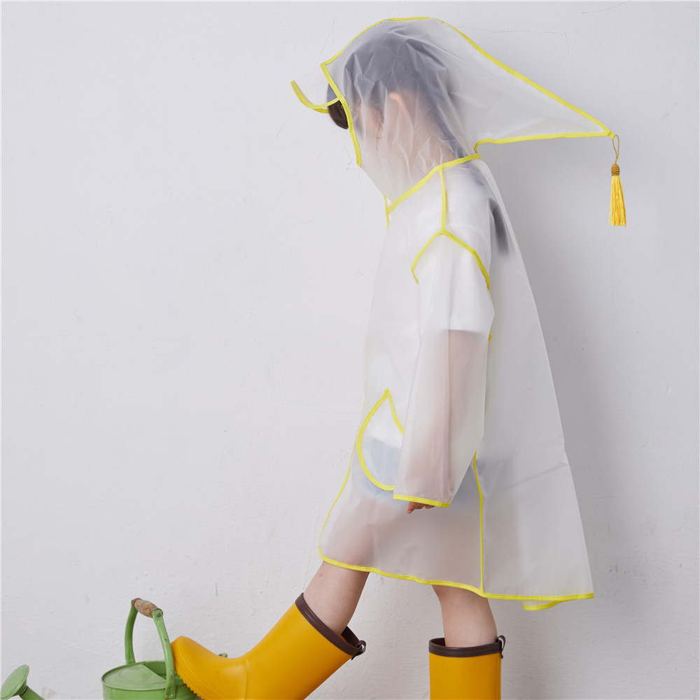 Children's raincoats cartoon one-piece delivery service for babies, primary school students, children, girls, EVA edge transparent long one-piece cross-border special, thickened raincoats and raincoats for boys and girls Application Scenario