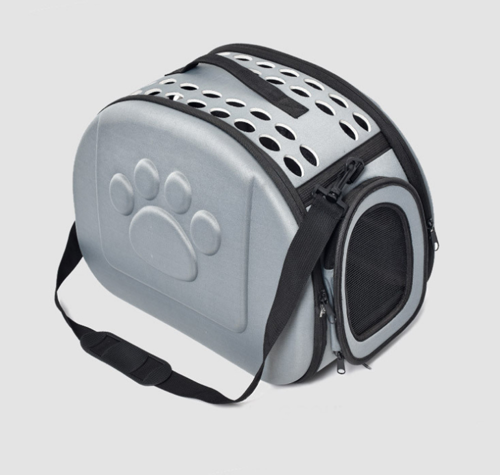 Pet supplies such as dog cages can be carried out with small cat and dog cages. Foldable, portable, breathable, crossbody bag for cross-border use
