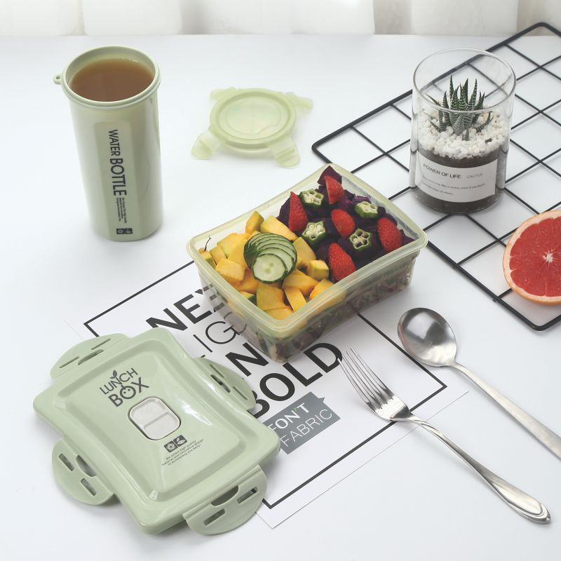 Rectangular sealed fresh-keeping lunch box 950ml microwave plastic insulated lunch box bento lunch box Application Scenario