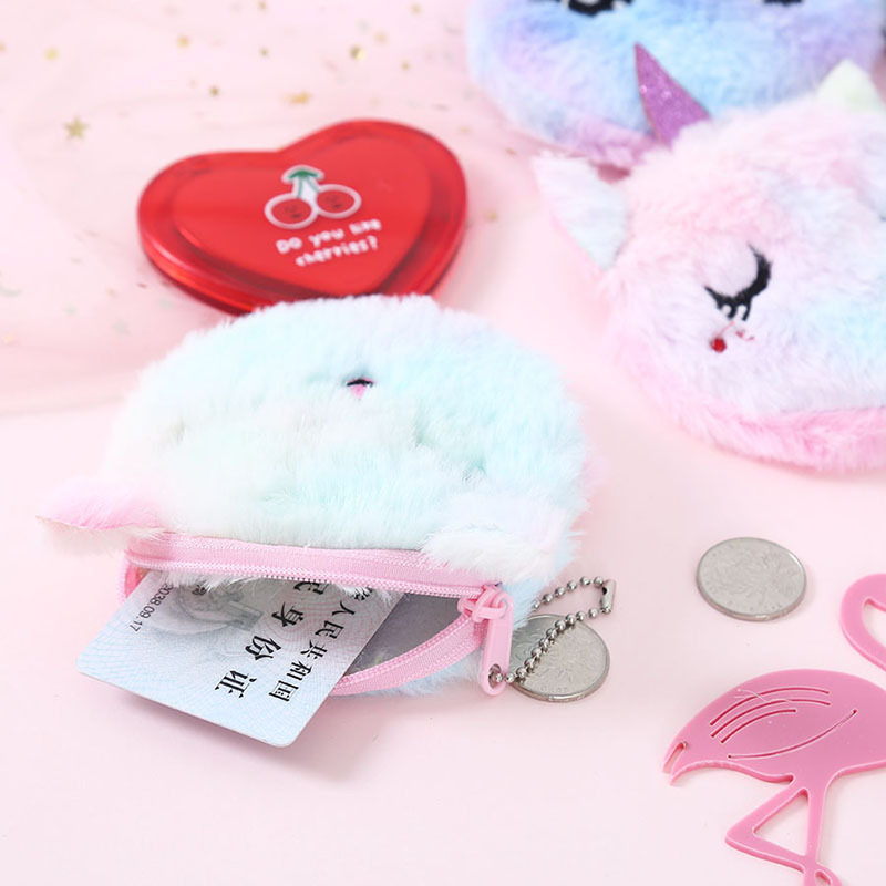 Creative new cartoon coin purse, children's cat plush and cute coin purse, key pendant bag, card storage bag Application Scenario