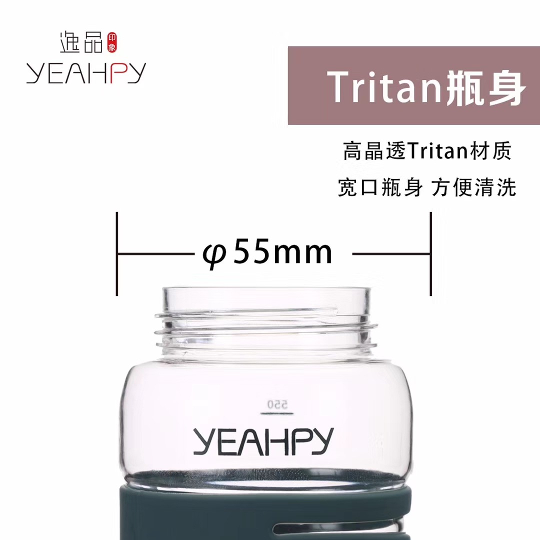 G369 large-capacity cross-border best-selling water bottle, Tritan safety material water cup, student portable water cup, anti-scald plastic water cup Item Picture