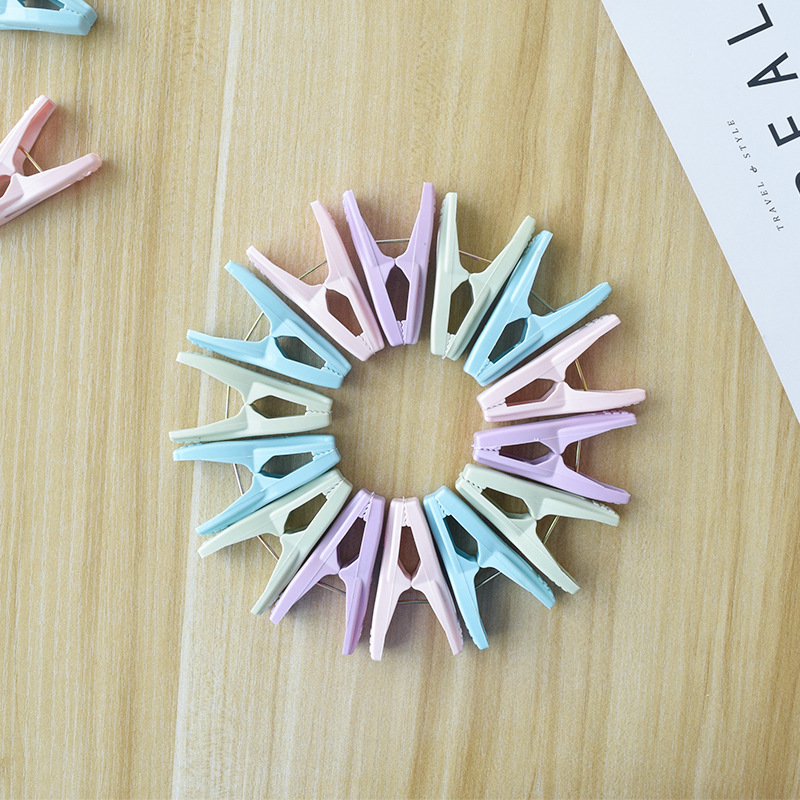 防风夹多功能晾晒夹塑料小夹子 晒被子晾衣夹衣架强力被夹批发产品图