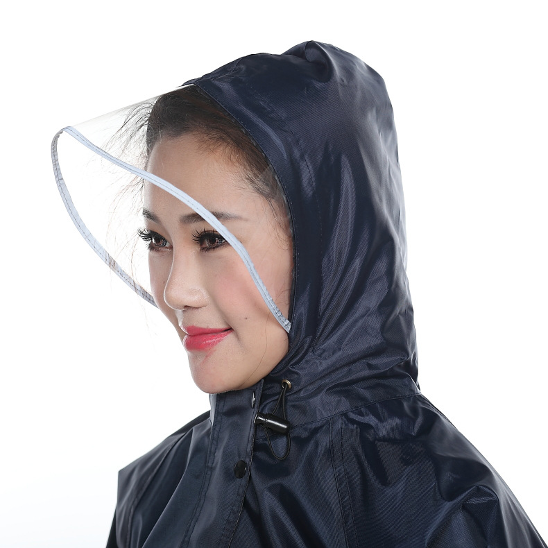Thickened motorcycle raincoat set, two-piece raincoat, adult raincoat, men's and women's two-piece raincoat, double-layer raincoat, rain pants Item Picture