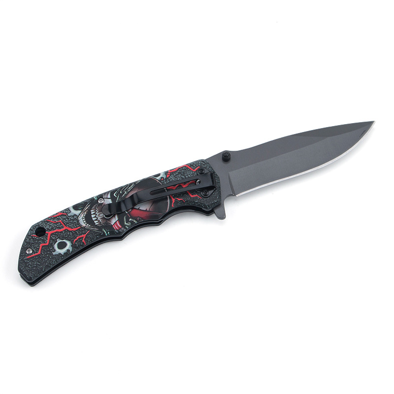 Outdoor folding knife DA164, camping tactical knife, high-hardness self-defense mini knife, multi-functional survival knife Specification image