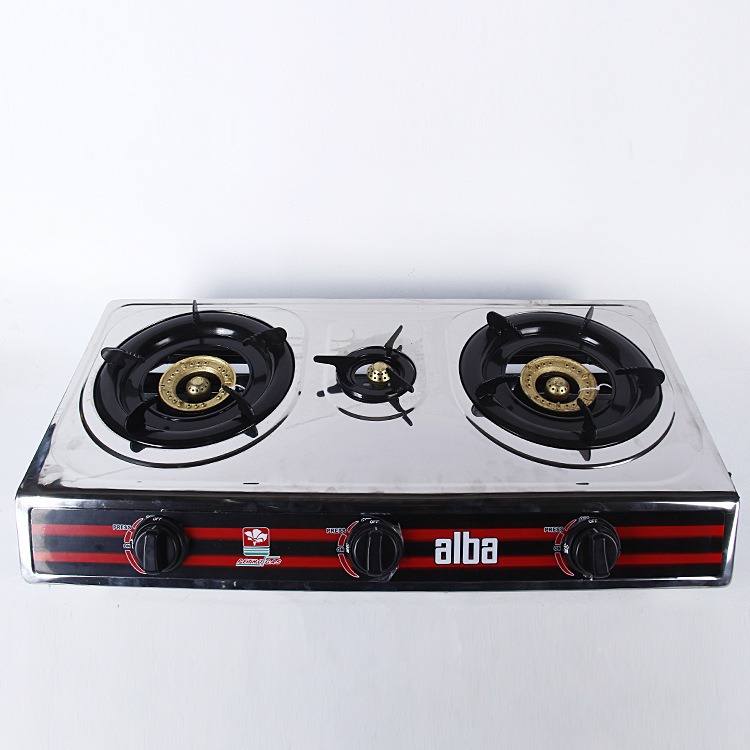 National joint warranty gas stove table gas stove liquefied gas stove embedded double stove stainless steel ordinary small three stove Application Scenario