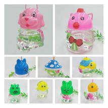水族卡通塑料小鱼缸 手提鱼瓶龟瓶 QQ鱼瓶摆摊儿童玩具 宠物盒