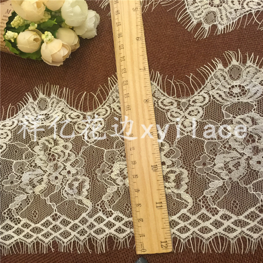 Wholesale of elastic lace, lace curtains, lace clothing, lace water-soluble embroidery watermark lace fabric Specification image