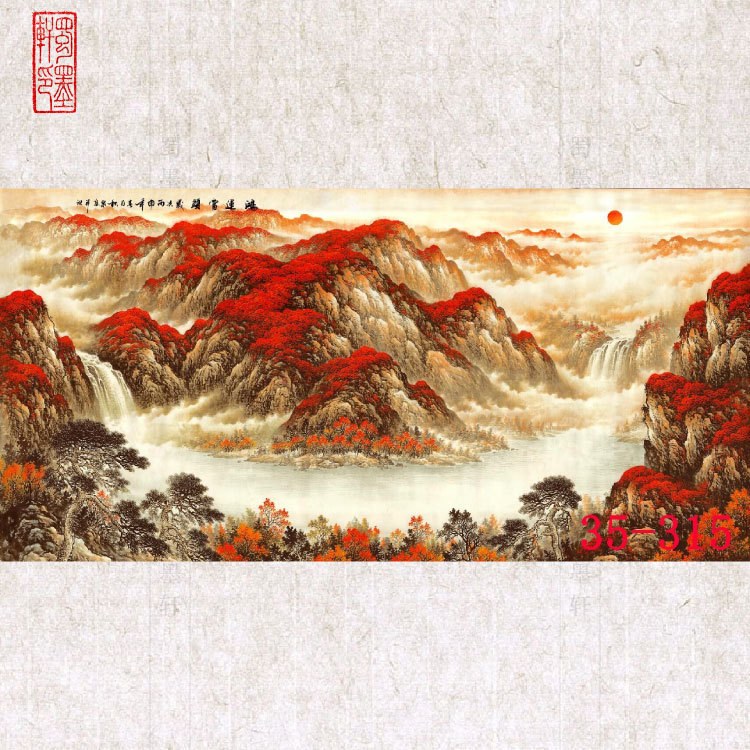 年画仿古/十字绣工艺品/苏绣牡丹/素坯/传统文化产品图