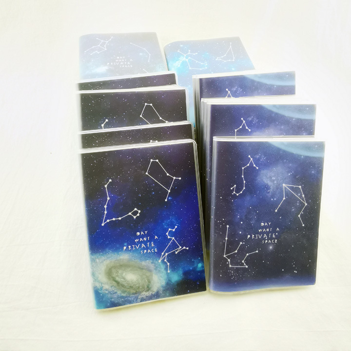 C1521 64K constellation rubber sleeve notepad notebook diary Yiwu 2 yuan store stationery details Picture