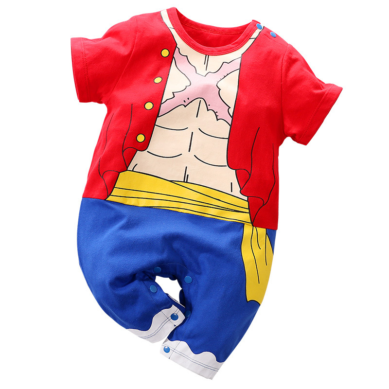 婴幼儿连体服白底实物图