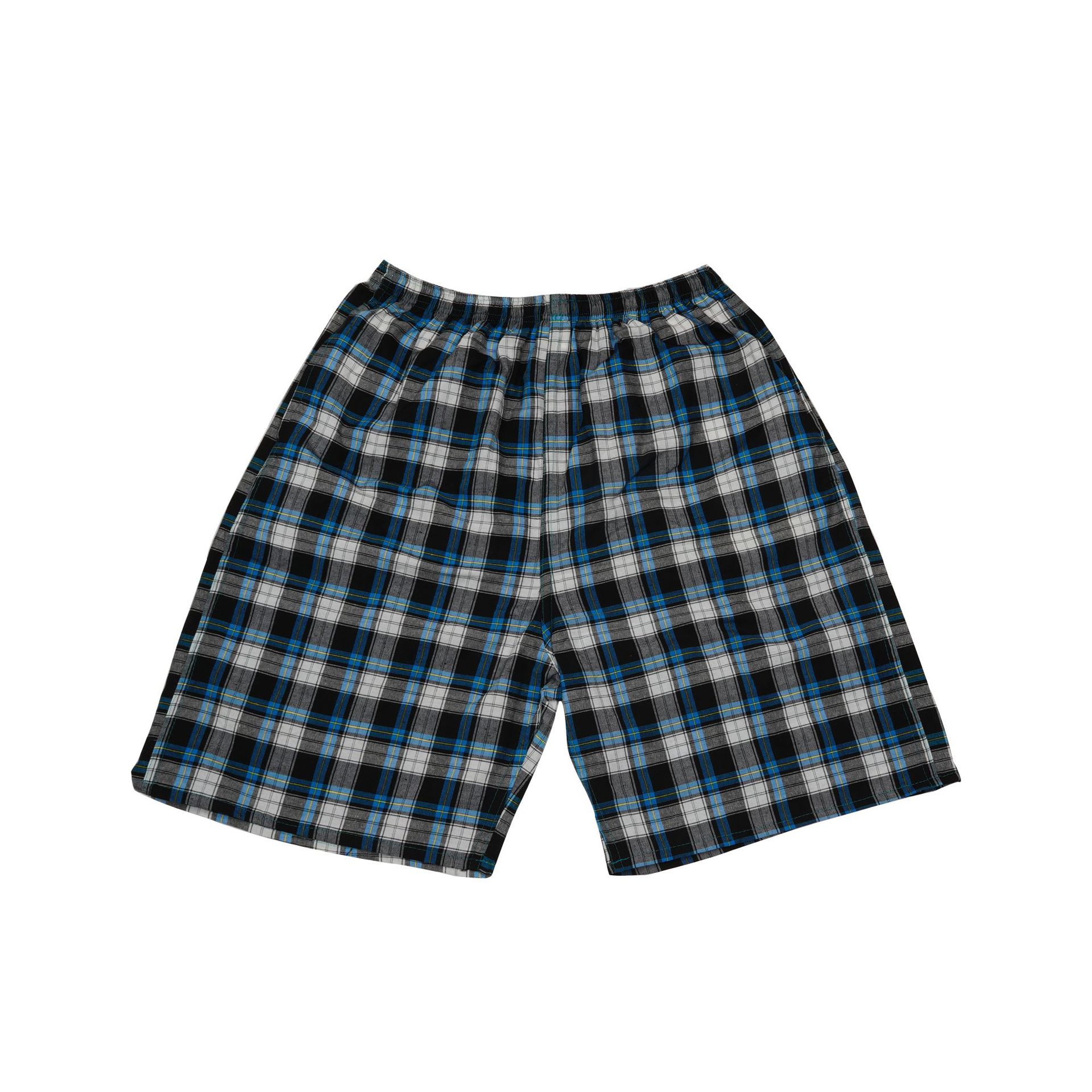 Summer Casual Plaid Men's Shorts Five Quarter Pants Plus Fat Plus Size Home Big Shorts Cotton Loose Beach Pants Item Picture