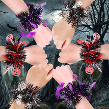 万圣节道具装饰南瓜蝙蝠啪啪圈手环聚会派对用品毛条拍拍圈手环