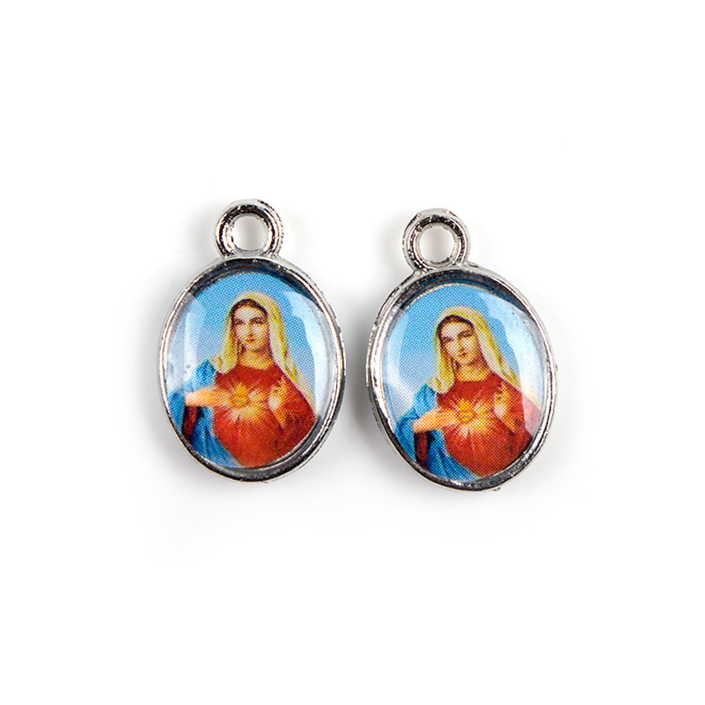 Europe And The United States Foreign Trade Hot Drop Oil Stickers Religious Figures Jewelry Accessories Small Pendant Necklace Bracelet Matching Accessories Manufacturers Wholesale Application Scenario