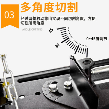 Foreign trade export power tools 355 profile cutting machine, 14-inch metal grinding wheel machine, high-power 350 steel machine Application Scenario