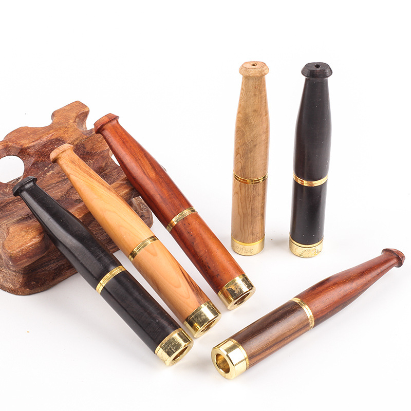 实木双过滤烟/过滤器/过滤嘴白底实物图