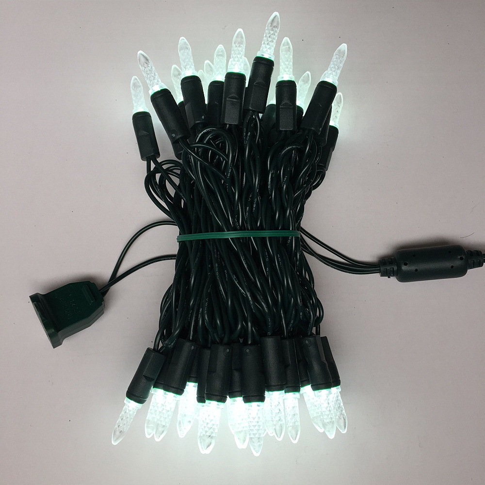 Factory direct ice cube injection-molded festival light strings, outdoor waterproof Christmas decorative tree lights, decorative lights, garden lights, and colored lights details Picture