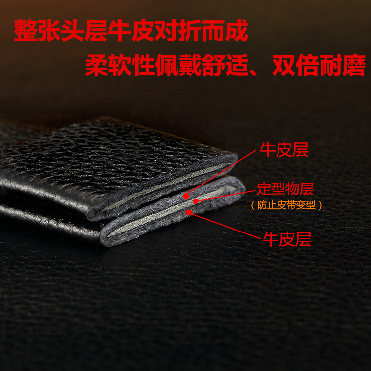 Leather Belt Manufacturers Direct Sales Of Men's Leather Belt Leather Layer Automatic Buckle Business Belt Gifts Wholesale Application Scenario
