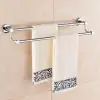 Bathroom towel bar, 304 stainless steel bath towel rack, bathroom towel rack, high and low double bar, single bar stainless steel towel bar, bathroom supplies, hotel supplies, one-piece consignment, kitchen and bathroom supplies, towel rack details Picture
