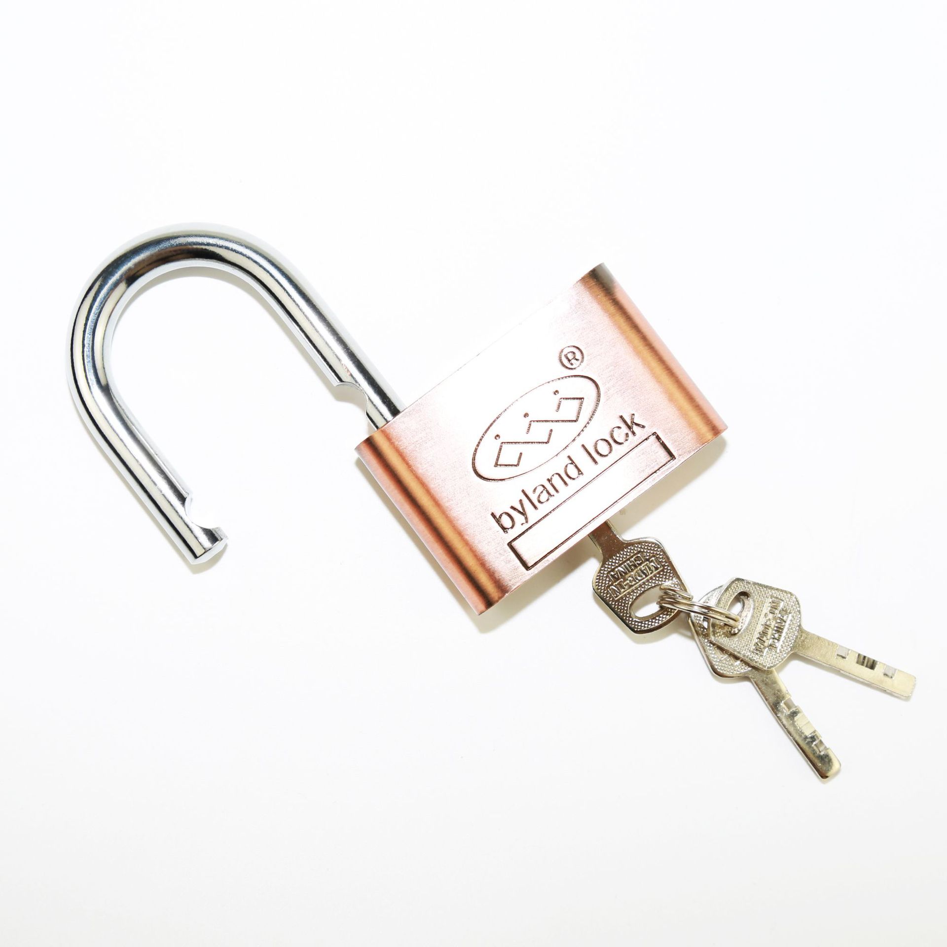 New Red Bronze Big Round Corner Padlock Imitation Stainless Steel Anti-Skid Waterproof Household Lock Industrial Safety Padlock details Picture