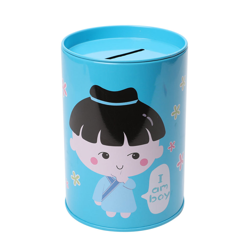 Cartoon piggy bank cylinder can open the lid creative piggy bank pen holder cute piggy bank details Picture