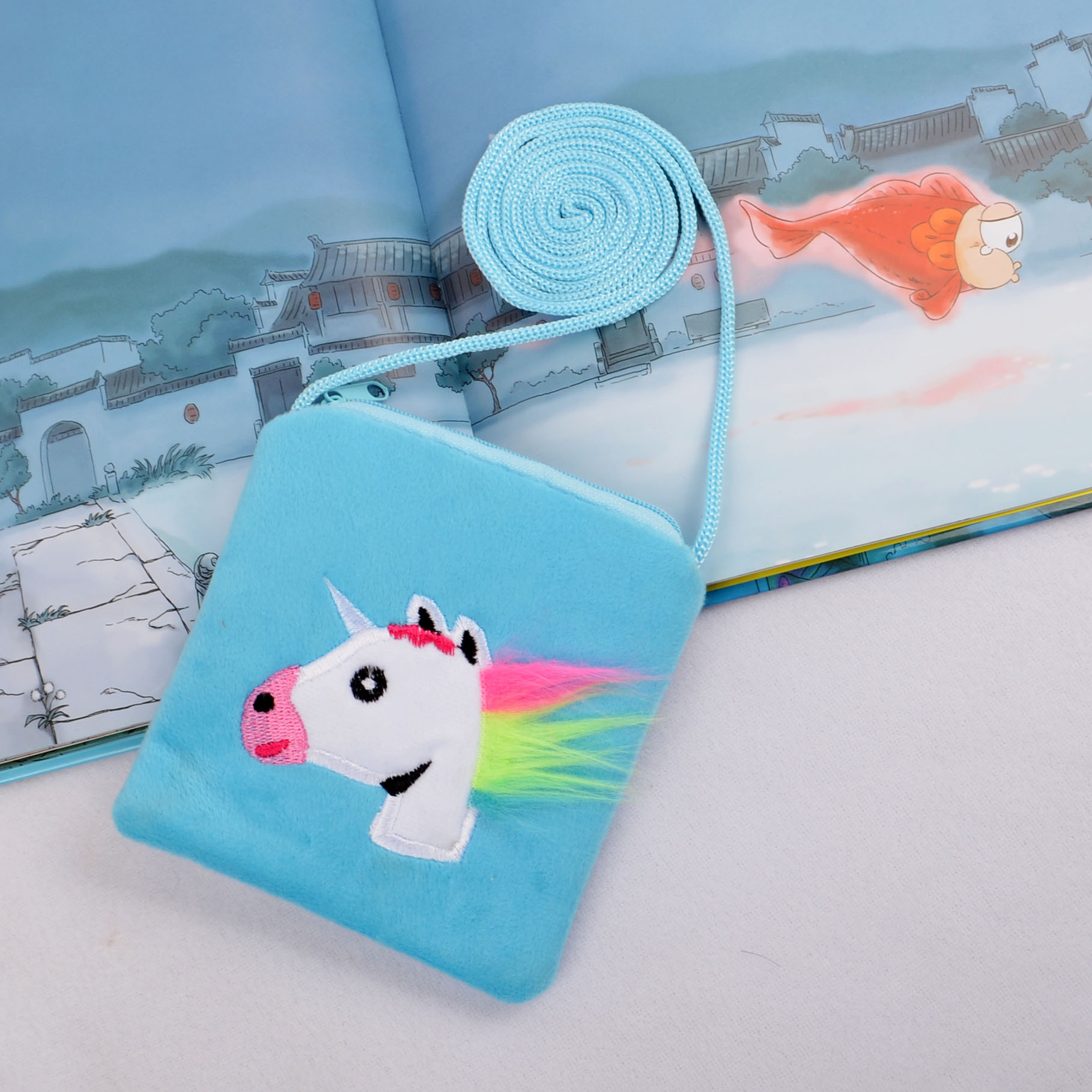 New unicorn children's coin purse, cute doll crossbody bag, sequined cosmetic bag, Mermaid cross-border exclusive supply Application Scenario