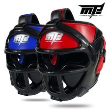 MTB跆拳道面罩可拆卸抗击打结实成人儿童护头盔面罩实战防护