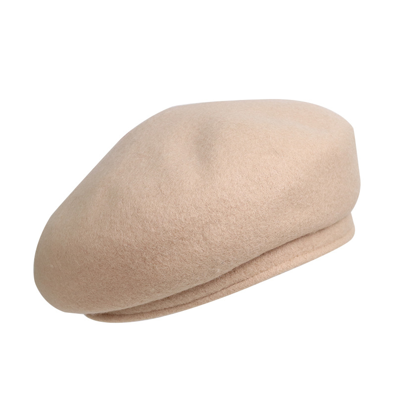 Factory Directly Sale Custom Embroidered Wool Beret Women French Wool Beret Item Picture
