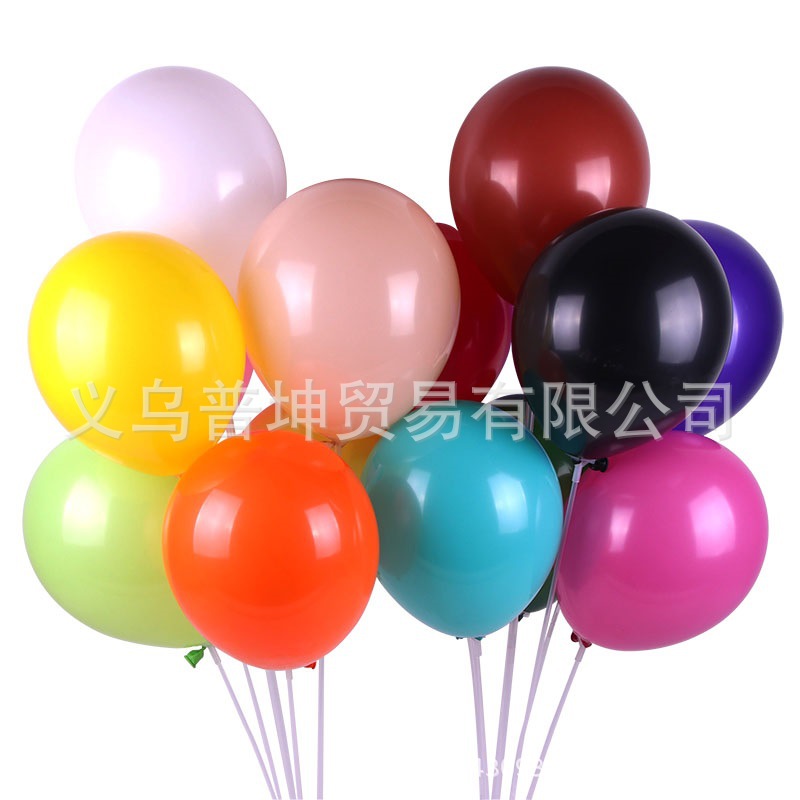 12寸2.8克珠光汽球 加厚婚庆装饰气球 生日气球结婚用品批发详情图5