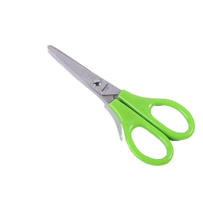 Safety scissors small scissors round head protection cover cute cartoon paper cutting handmade student stationery mini round head paper cutting Item Picture