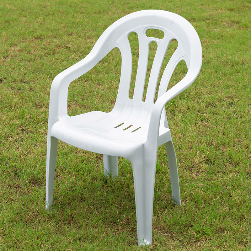 户外塑料靠背椅室内麻将椅白色大排档凳子加厚成人靠背餐椅子批发