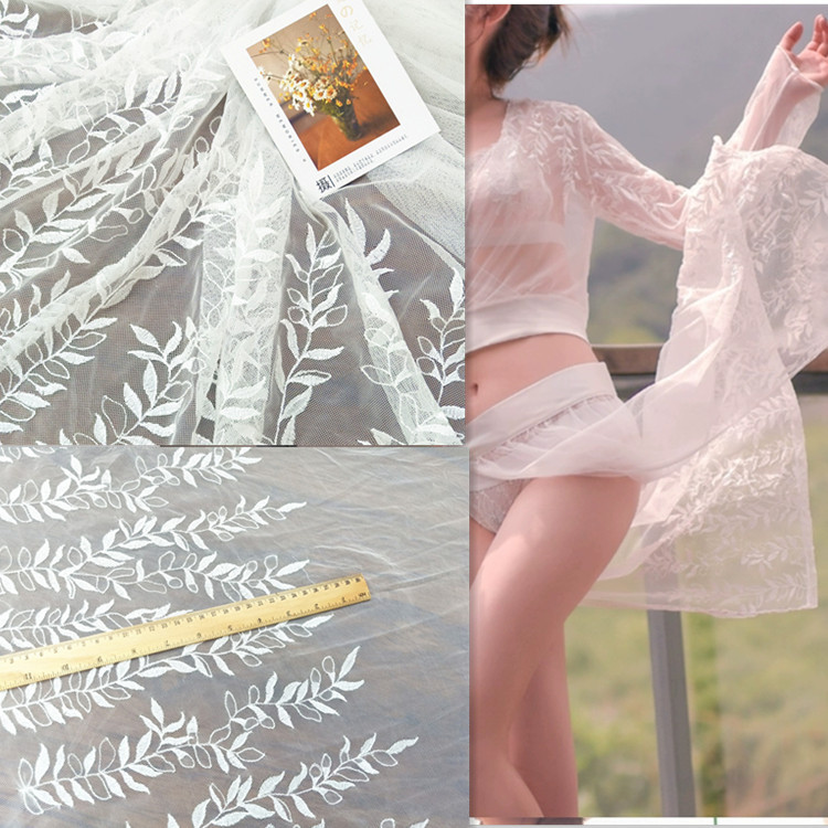 Factory direct sales of lace, polyester mesh, water-soluble lace, double-sided lace, leaf hollowed-out clothing accessories, embroidery lace Factory direct sales of lace, polyester mesh, water-soluble lace, double-sided lace, leaf hollowed-out clothing accessories, embroidery lace