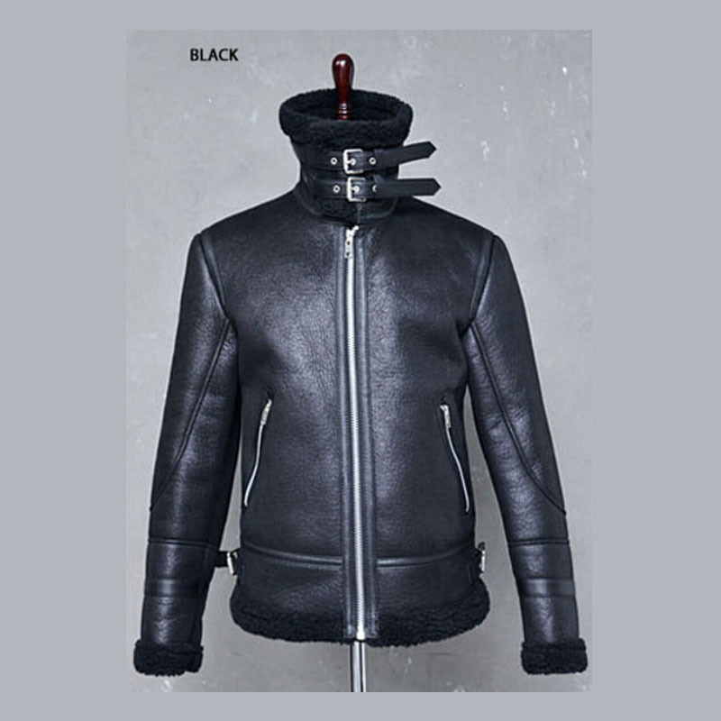 In stock 2019 Autumn/winter wish bestsellers from Europe and America: Zipper jacket, thickened motorcycle men's retro coat, leather jacket W101 Application Scenario