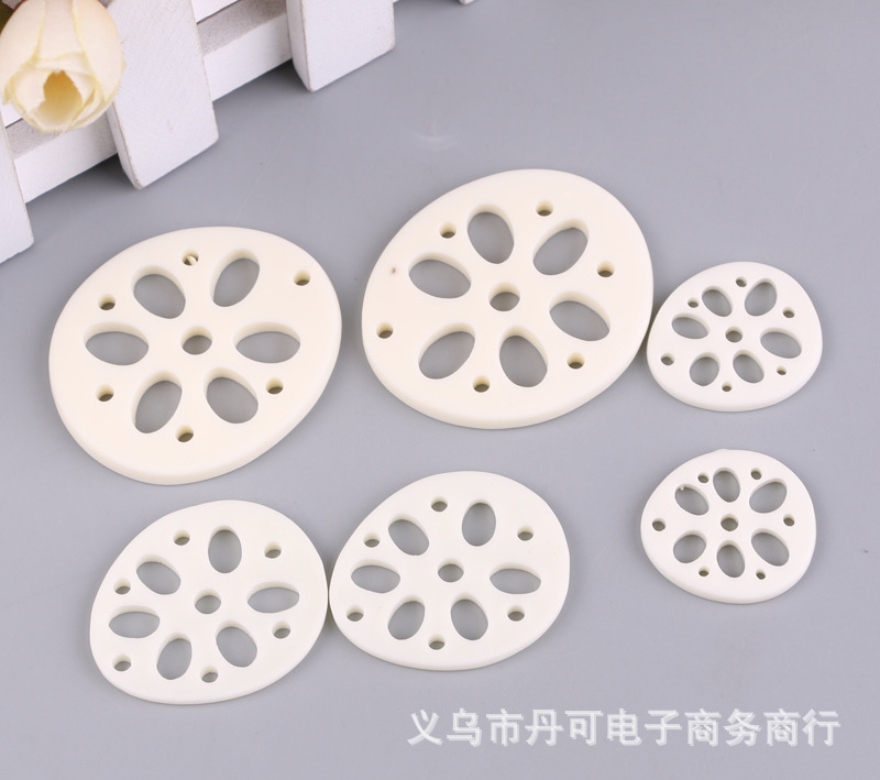 树脂莲藕片 仿真蔬菜藕片配件 手机挂件 钥匙挂饰 包包挂饰配件