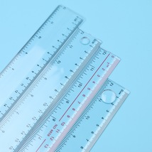 塑料直尺 30cmps料透明学生尺子 精确测量用品 厂货源头批发直供