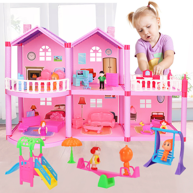 Princess doll House small villa Dream Mansion Castle house simulation room Dream Girl doll house details Picture