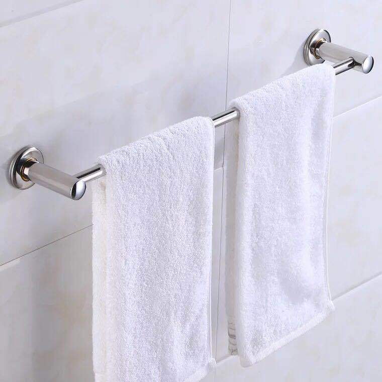 Bathroom towel pole, hotel stainless steel single pole and double pole, bathroom towel rack, toilet bath towel rack, stainless steel single pole, stainless steel double pole, hotel supplies, bathroom supplies, one-piece consignment