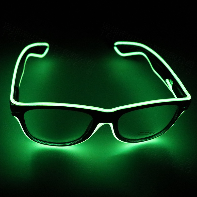 Illuminated Glasses, LED rice nails, voice-controlled bar party gifts, music night club atmosphere supplies, Neon Glasses