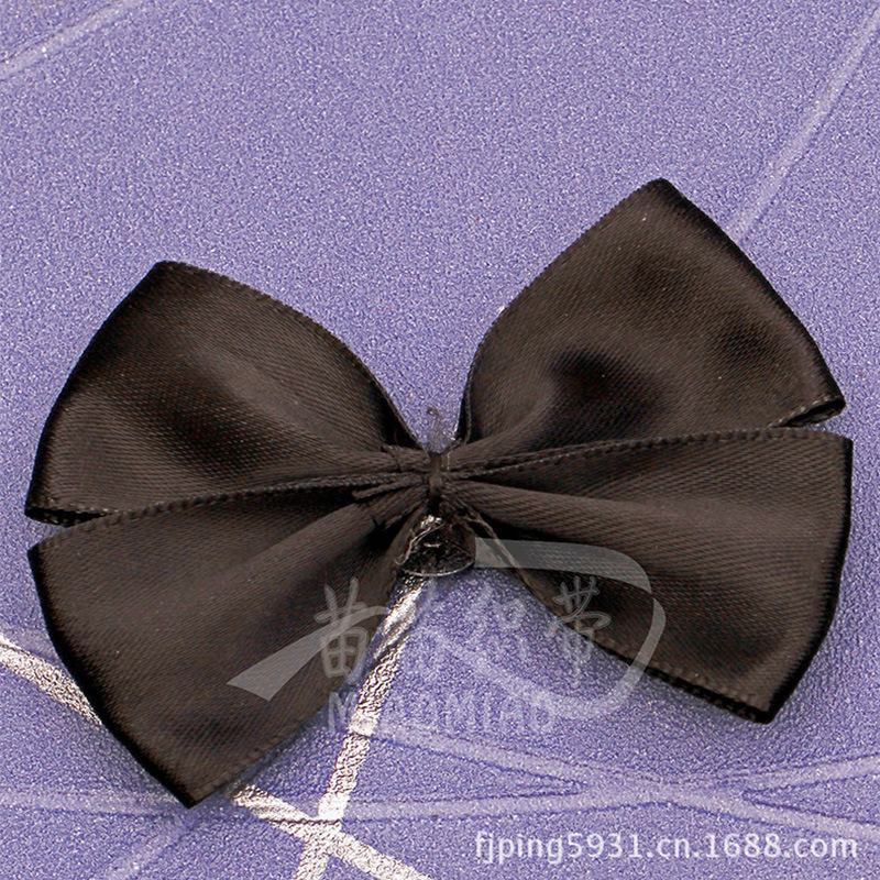 Large Black Bow Decorative Gift Webbing Polyester Webbing Wholesale Diy Handmade Ribbon Clothing Accessories Specification drawing
