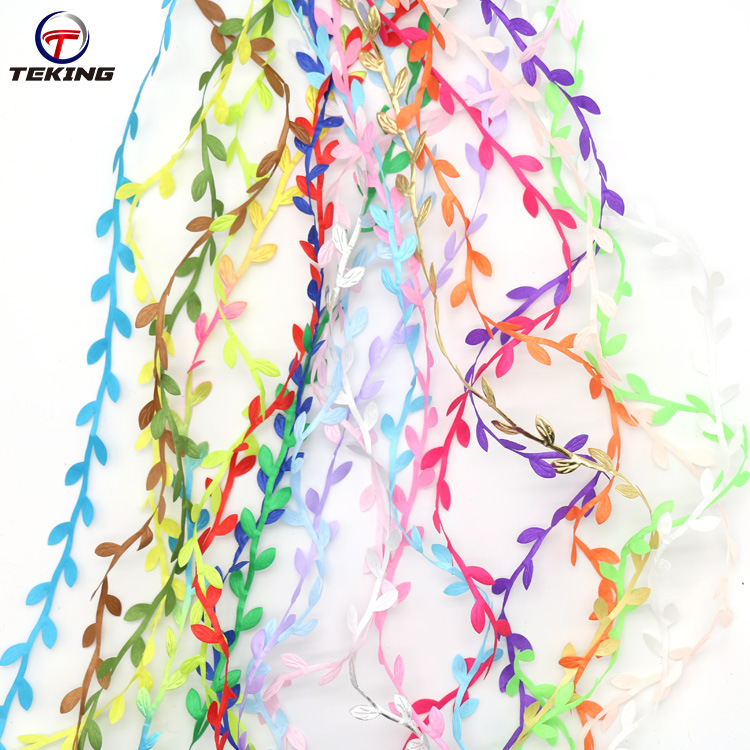 Manufacturers Direct Jute And Leaves Braid Color Fashion Twine Decorative Clothing Creative Diy Woven Twine Application Scenario