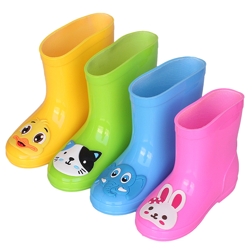 Little Yellow Duck rain boots, cute water boots, children's rain boots, big kids' rain boots, anti-slip water boots for foreign trade children, boys and girls Item Picture